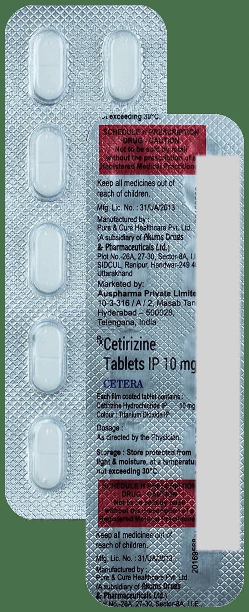 Cetera 10mg Tablet