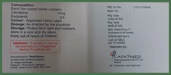 Cilinext 10 Tablet thumbnail 2