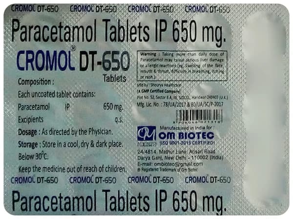 Cromol DT 650 Tablet thumbnail 2