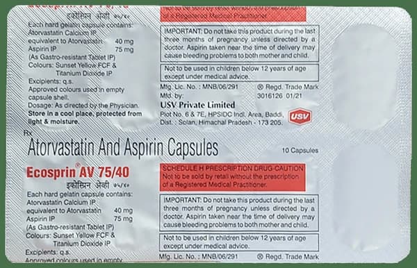 Ecosprin AV 75/40 Capsule