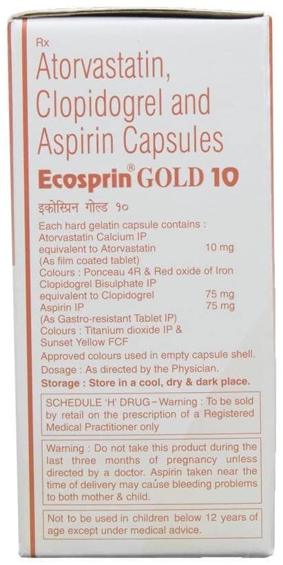 Ecosprin Gold  10 Capsule thumbnail 2