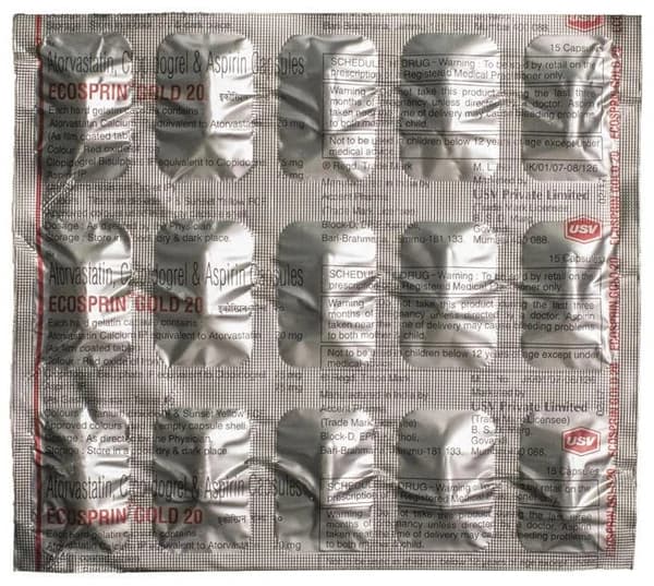 Ecosprin Gold  20 Capsule thumbnail 2