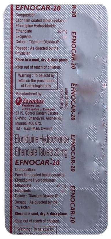 Efnocar 20 Tablet