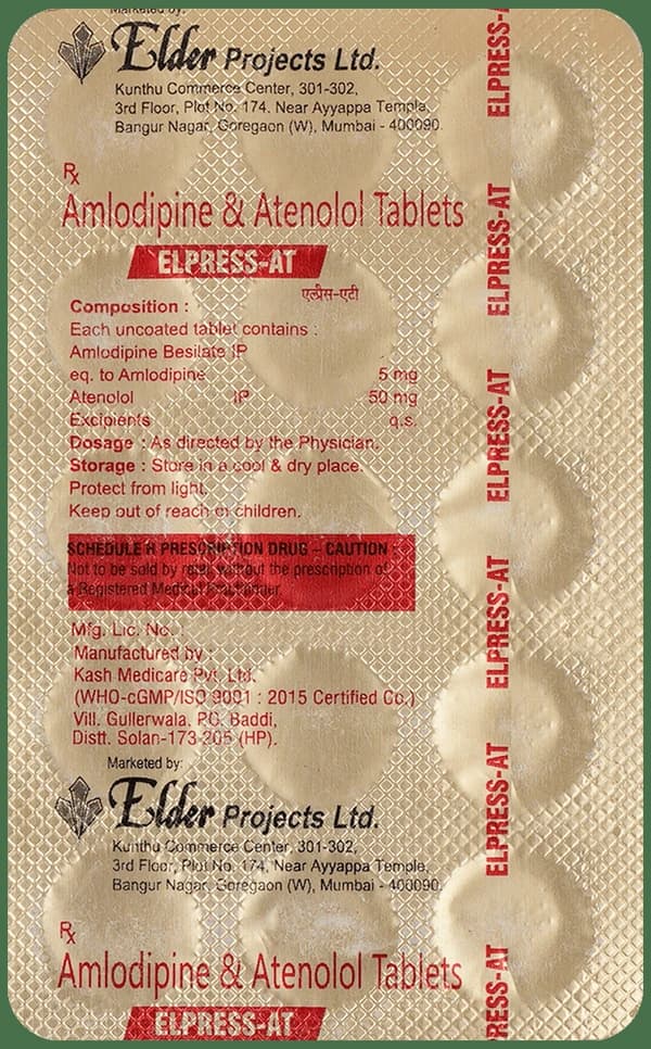 Elpress AT 5mg/50mg Tablet