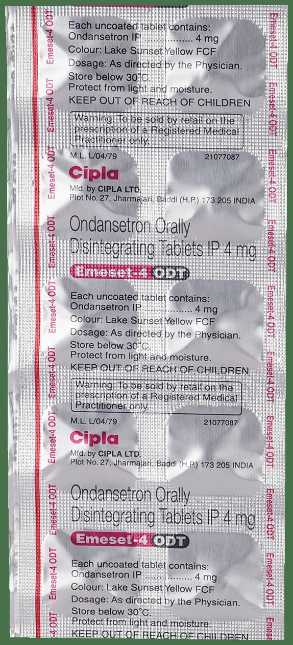 Emeset 4 ODT Tablet