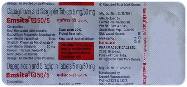 Emsita D 5mg/50mg Tablet