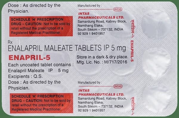 Enapril 5 Tablet thumbnail 3