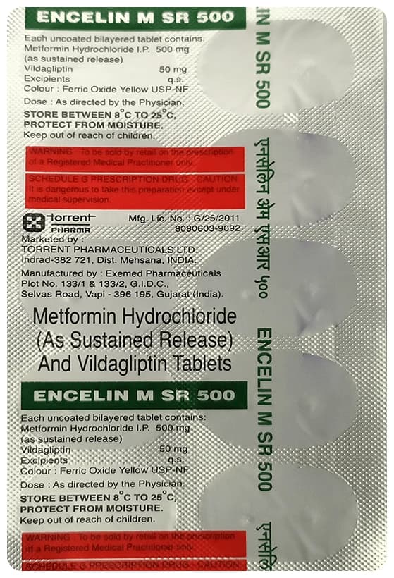 Encelin M SR 500 Tablet thumbnail 3