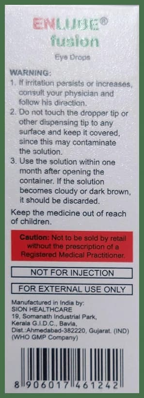Enlube Fusion Eye Drop