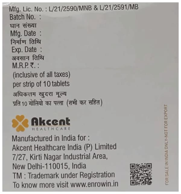 Enrowin 500mg Tablet