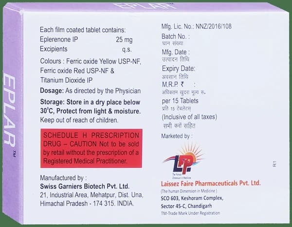 Eplar 25mg Tablet thumbnail 4