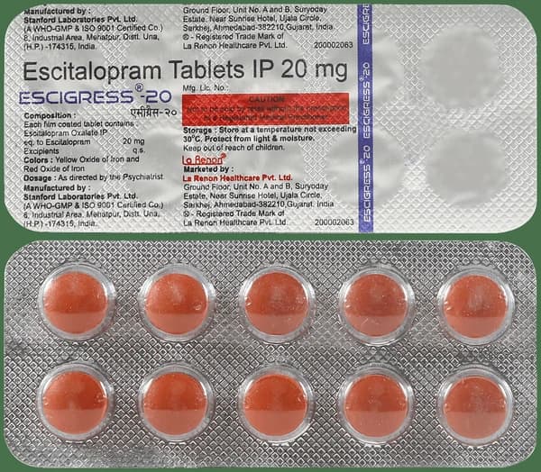 Escigress 20mg Tablet