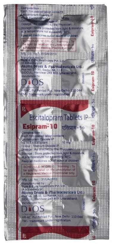 Esipram 10 Tablet