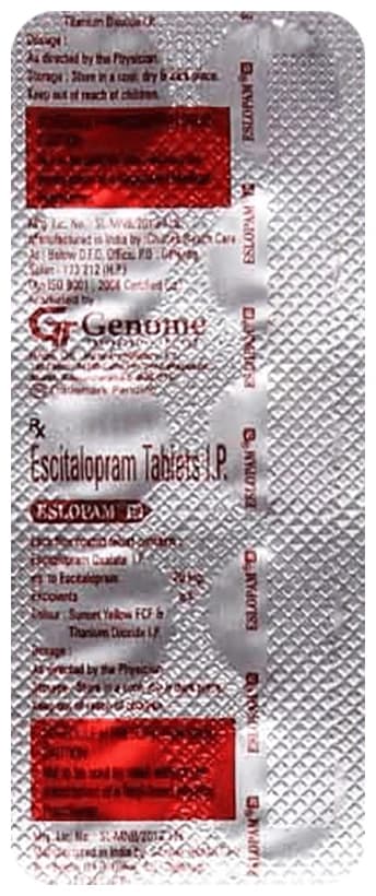 Eslopam 20mg Tablet thumbnail 3