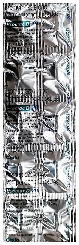 Esomac D 20 Capsule SR thumbnail 4