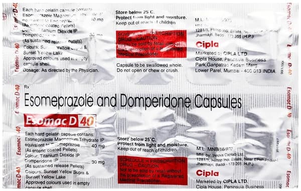Esomac D 40 Capsule SR thumbnail 3