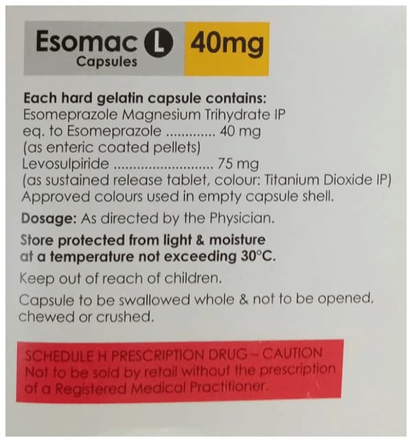 Esomac L Capsule SR