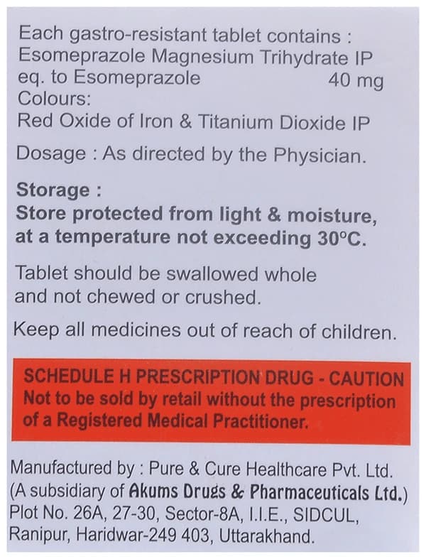 Esorella 40mg Tablet thumbnail 3