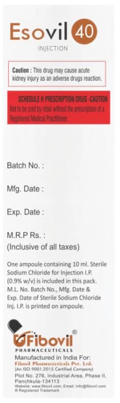 Esovil 40 Injection
