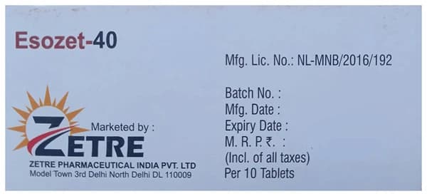 Esozet 40 Tablet thumbnail 3