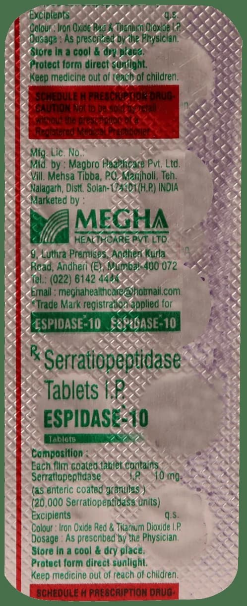 Espidase 10mg Tablet