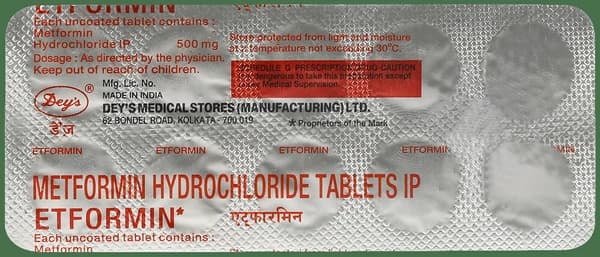 Etformin 500mg Tablet