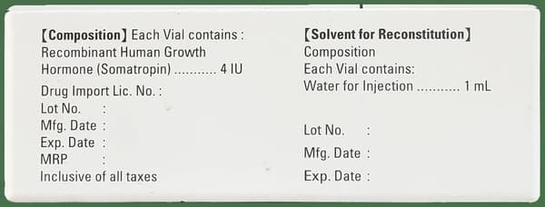 Eutropin 4IU Injection