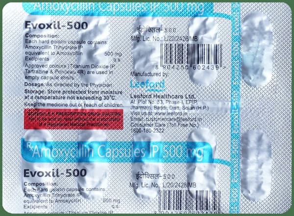 Evoxil 500mg Capsule thumbnail 2