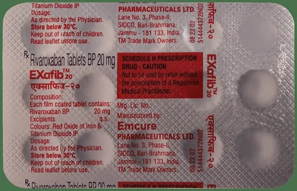 Exafib 20mg Tablet thumbnail 3