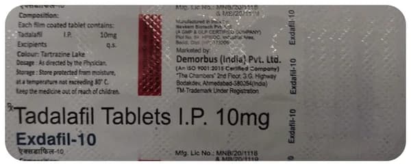 Exdafil 10 Tablet