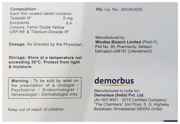 Exdafil 5 Tablet thumbnail 3