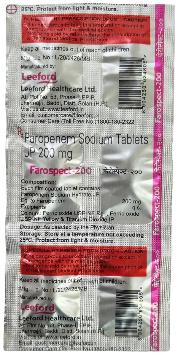 Farospect 200mg Tablet thumbnail 4