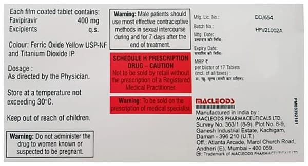 Favihope 400 Tablet thumbnail 2