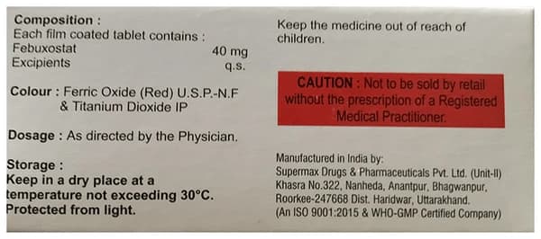 Febasta 40 Tablet thumbnail 2