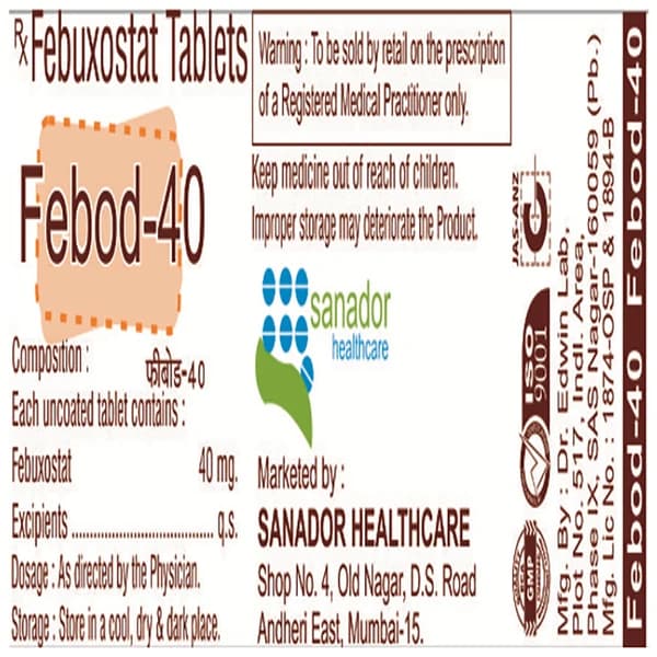 Febod 40 Tablet
