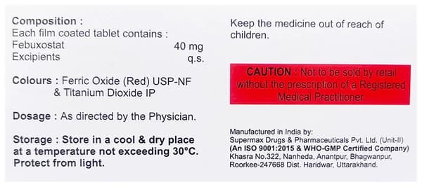 Febomus 40 Tablet