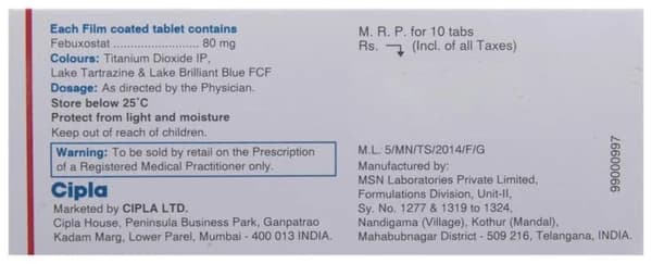 Febucip 80 Tablet