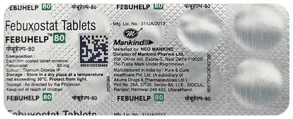 Febuhelp 80mg Tablet