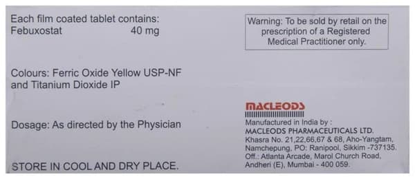 Febumac 40 Tablet thumbnail 3