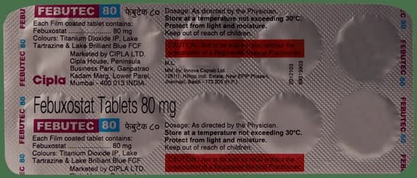 Febutec 80mg Tablet thumbnail 5