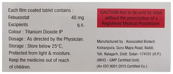 Febuvas 40 Tablet thumbnail 2