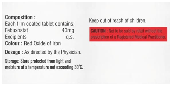 Febuwise 40 Tablet thumbnail 3