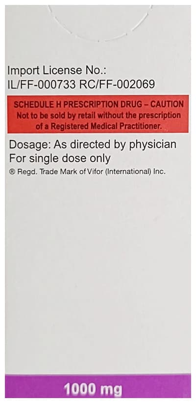 Ferinject 1000mg Injection thumbnail 3