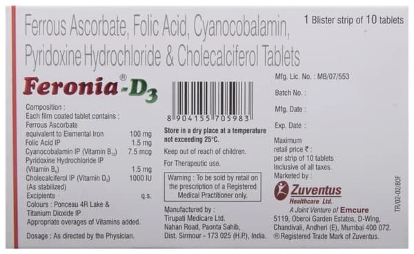 Feronia -D3 Tablet thumbnail 2