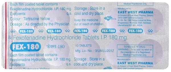 Fex 180mg Tablet