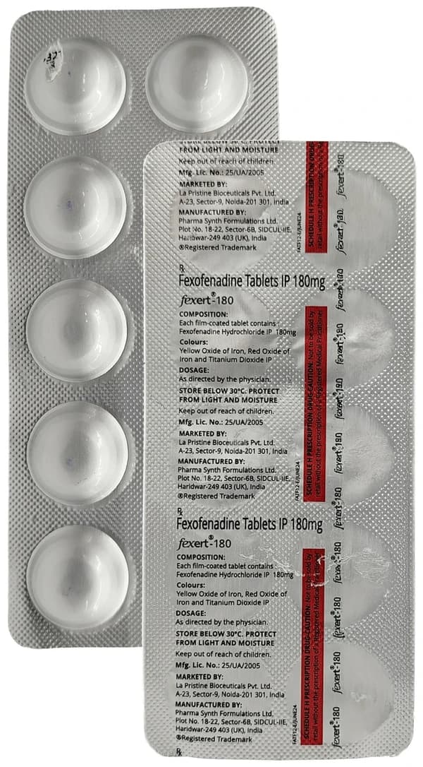 Fexert 180mg Tablet