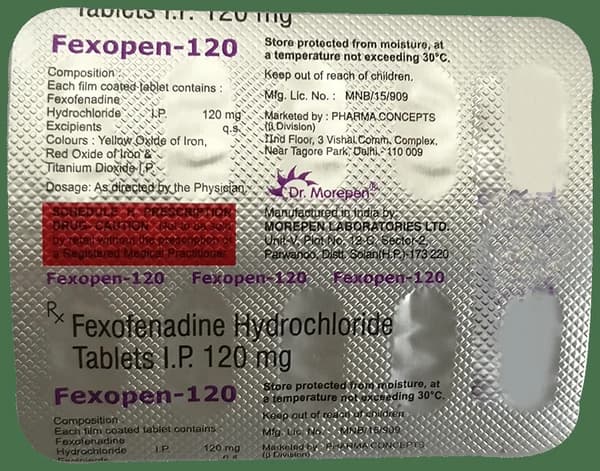 Fexopen 120 Tablet thumbnail 2