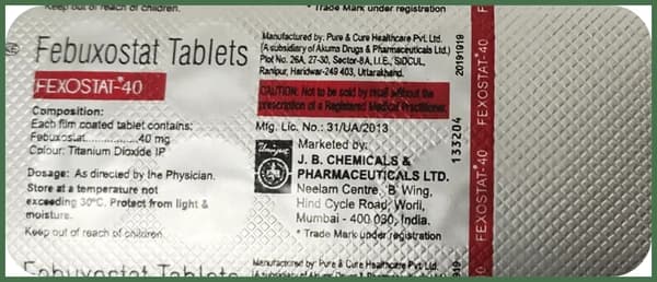 Fexostat 40 Tablet thumbnail 5