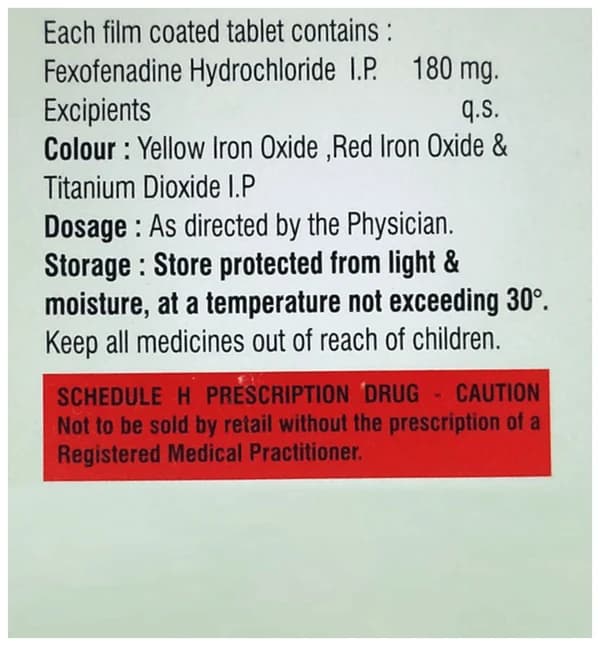 Fexovax 180MG Tablet