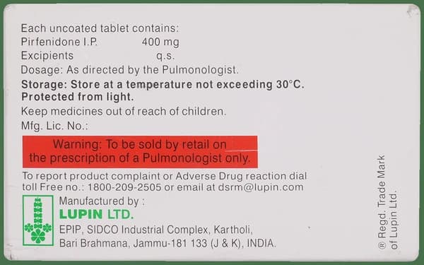 Fibrodone 400mg Tablet
